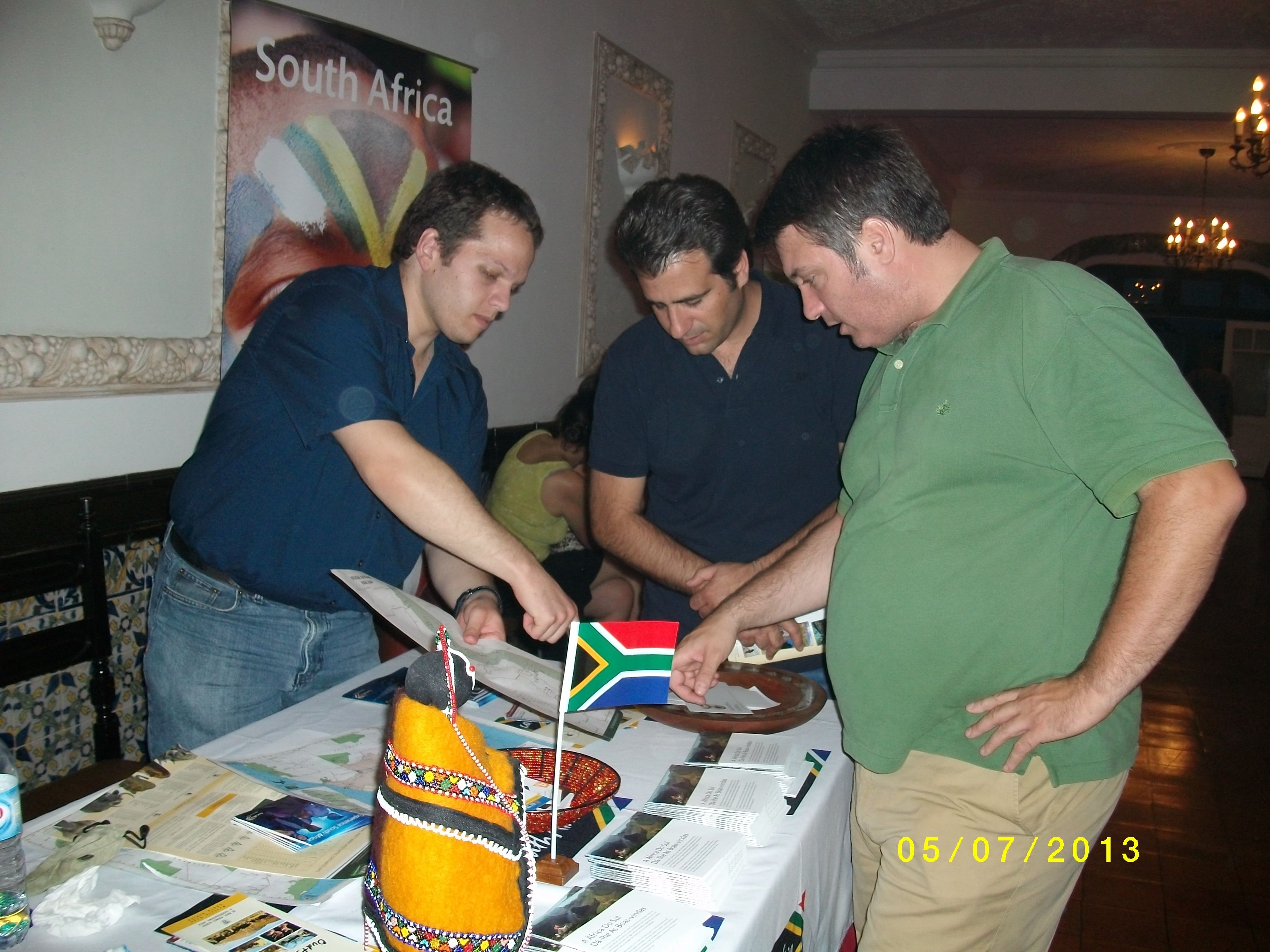 Mr R Stroebel, First Secretary interacting with the local tourism trade